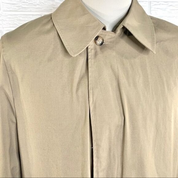 Vintage Mens Sterlingwear of Boston Khaki Overcoat Size 42 - Picture 3 of 7